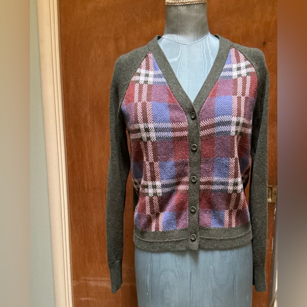 Sundance Plaid Knit Sweater